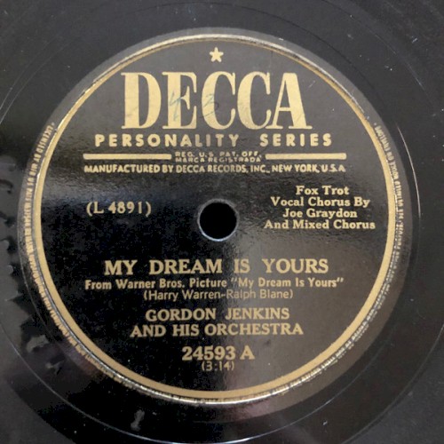 My Dream Is Yours / I'm Beginning to Miss You