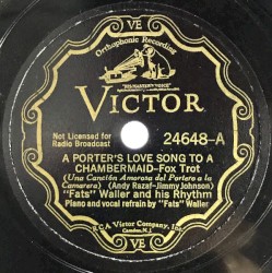 A Porter's Love Song to a Chambermaid / Do Me a Favor