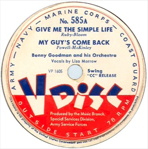 Give Me the Simple Life / My Guy’s Come Back / Just a Little Fond Affection / Here I Go Just Dreamin’ Away