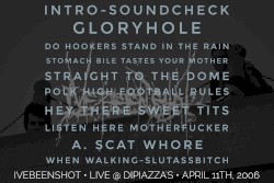 Live @ DiPiazza’s – April 11th, 2006