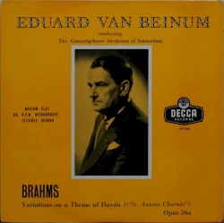 Variations on a Theme of Haydn (“St. Antoni Chorale”), op. 56a
