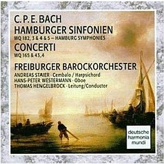 Hamburger Sinfonien Wq 182, 3,4 & 5 / Concerti Wq 165 & 43,4