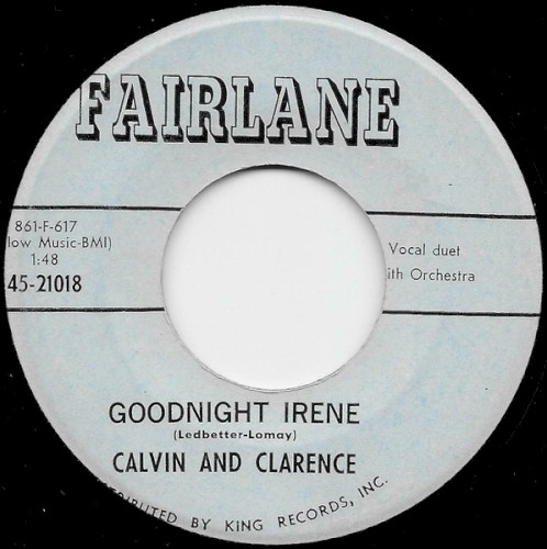 Goodnight Irene / I Don’t Know (School Girl)