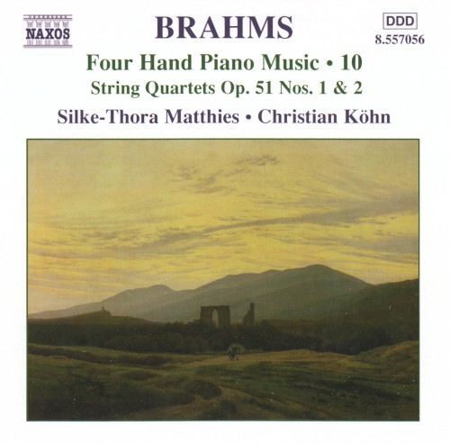 Four Hand Piano Music, Volume 10: String Quartets op. 51 nos. 1 & 2