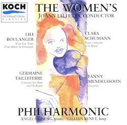 Boulanger: D'un matin de printemps / D'un soir triste / Schumann: Piano Concerto in A minor / Tailleferre: Concertino for Harp and Orchestra / Mendelssohn: Overture