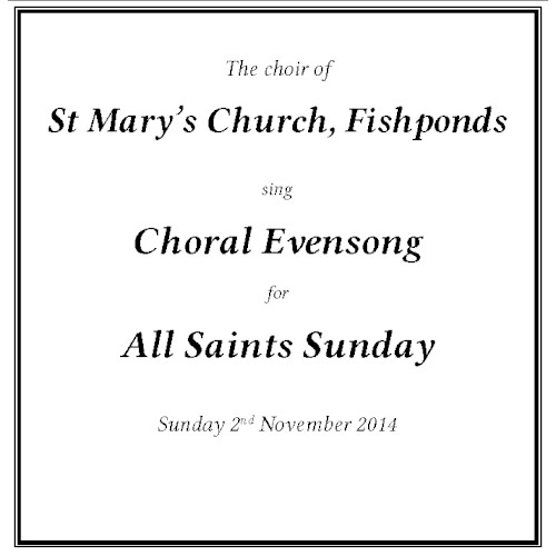 All Saints 2014