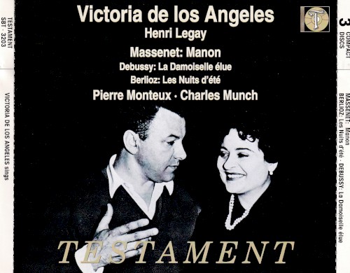Victoria de los Ángeles Sings Massenet : Manon / Berlioz: Les Nuits d'été / Debussy: La damoiselle élue