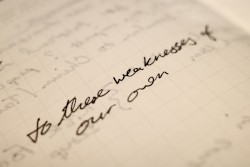 To These Weaknesses of Our Own