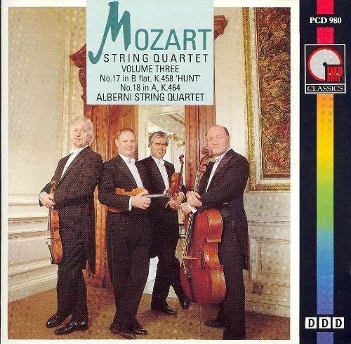 String Quartet, Volume 3: No. 17 in B-flat, K.458 "Hunt" / No. 18 in A, K.464