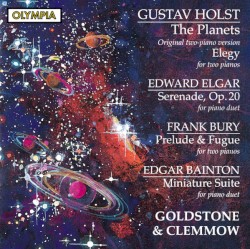 Gustav Holst: The Planets / Elegy / Edward Elgar: Serenade, op. 20 / Frank Bury: Prelude & Fugue / Edgar Bainton: Miniature Suite