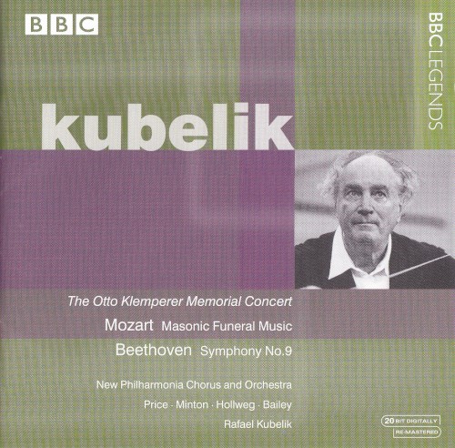 The Otto Klemperer Memorial Concert: Mozart: Masonic Funeral Music / Beethoven: Symphony no. 9