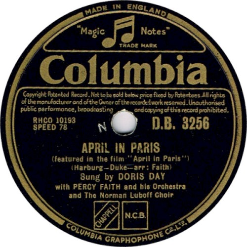 April in Paris / Your Mother and Mine