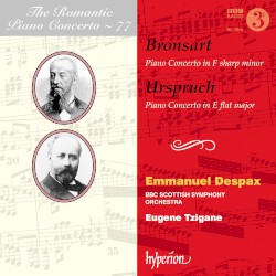 The Romantic Piano Concerto, Volume 77: Bronsart: Piano Concerto in F-sharp minor / Urspruch: Piano Concerto in E-flat major