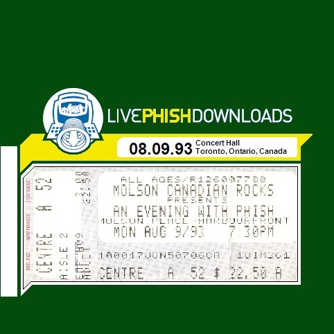 1993-08-09: Concert Hall, Toronto, Ontario, Canada