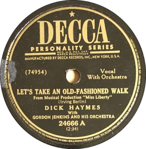Let's Take an Old-Fashioned Walk / Little Fish in a Big Pond
