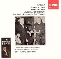 Symphonies no. 4 / Symphony no. 6 / Lemminkäinen's Return / The Bard / Prelude to the Tempest