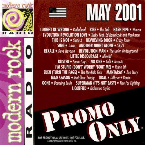 Promo Only: Modern Rock Radio, May 2001