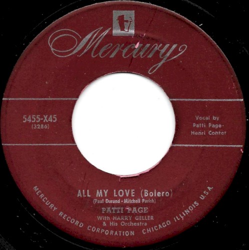 All My Love (Bolero) / Roses Remind Me of You