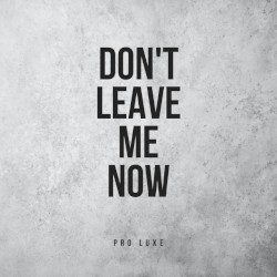 Don’t Leave Me Now