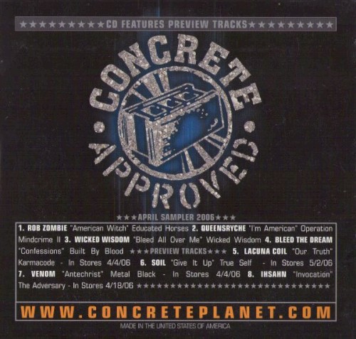 Concrete Approved: April Sampler 2006