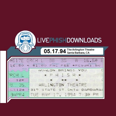 1994-05-17: The Arlington Theatre, Santa Barbara, CA, USA