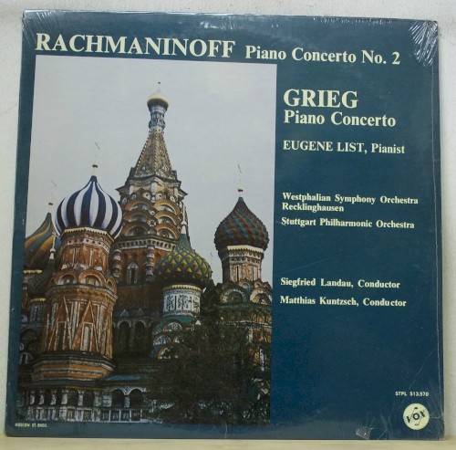 Rachmaninoff: Piano Concerto no. 2 / Grieg: Piano Concerto