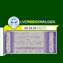 1993-08-28: William Randolph Hearst Greek Theatre, Berkeley, CA, USA