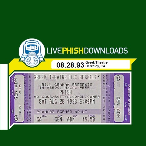 1993-08-28: William Randolph Hearst Greek Theatre, Berkeley, CA, USA