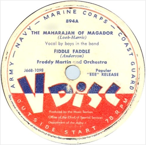 The Maharajah of Magador / Fiddle Faddle / Adios / King Porter Stomp