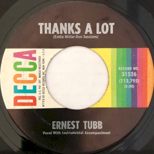 Thanks a Lot / The Way That You're Living
