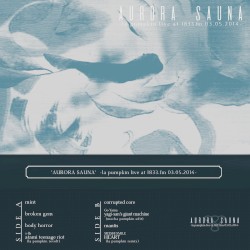 'AURORA SAUNA' -la pumpkin live at 1833.fm 03.05.2014-