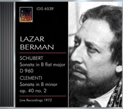 Lazar Berman plays Schubert & Clementi