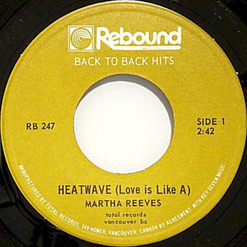 Heatwave (Love Is Like A) / Dancing in the Street