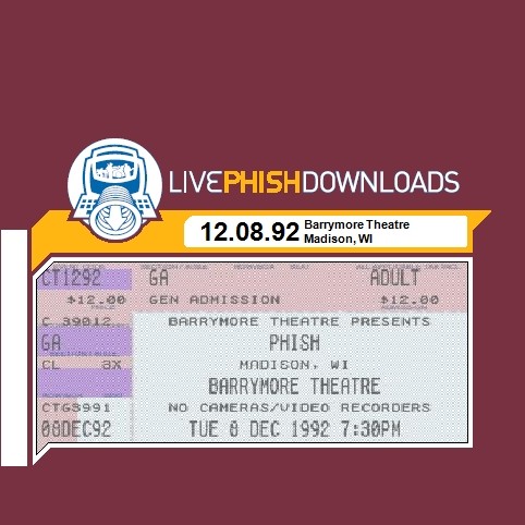1992-12-08: Barrymore Theatre, Madison, WI, USA