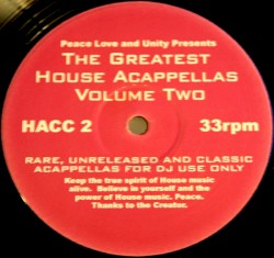 The Greatest House Acappellas, Volume Two
