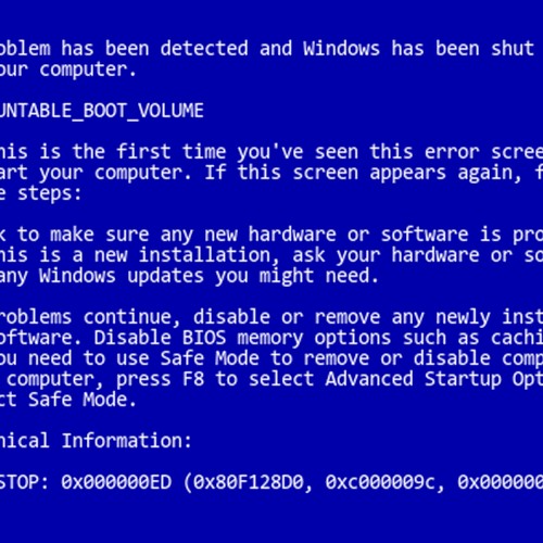 Blue Screen of Death