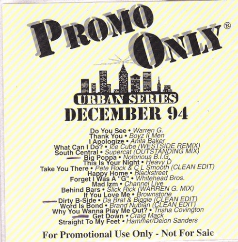 Promo Only: Urban Series, December 1994