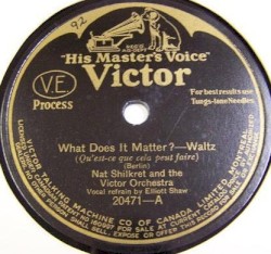 What Does It Matter? / Hoosier Sweetheart