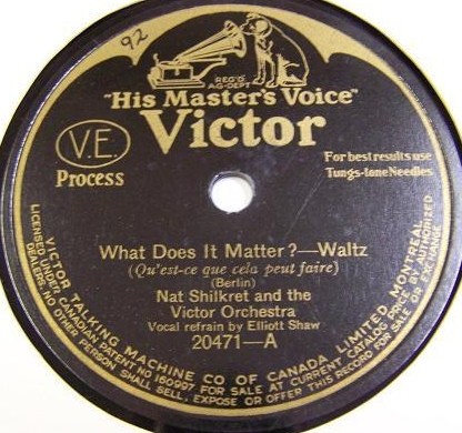 What Does It Matter? / Hoosier Sweetheart