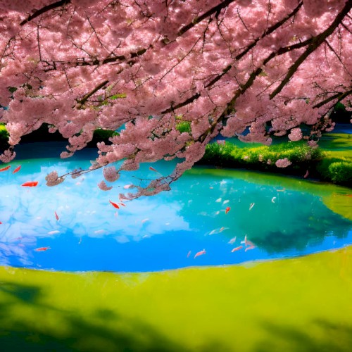 A Blossom Floating In The Wind