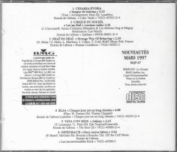 BMG Nouveautés, Mars 1997