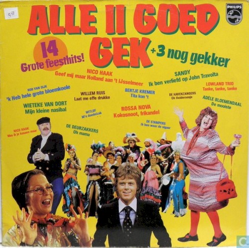 Alle 11 goed gek + 3 nog gekker: 14 grote feesthits