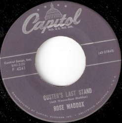 Custer’s Last Stand / My Little Baby