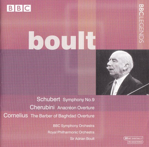 Schubert: Symphony no. 9 / Cherubini: Anacréon Overture / Cornelius: The Barber of Baghdad Overture