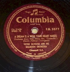 A Dream Is a Wish of Your Heart Makes / The Waltz From the Overture "Zampa"