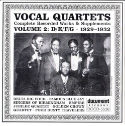 Vocal Quartets, Vol. 2 DEFG (1929-1932)