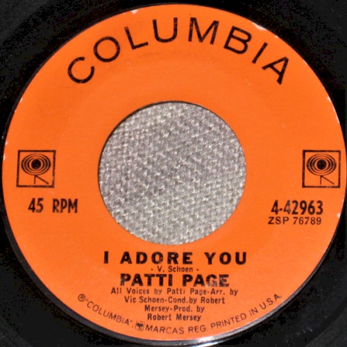 I Adore You / I Wonder, I Wonder, I Wonder