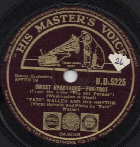 Sweet Heartache / Bach Up to Me