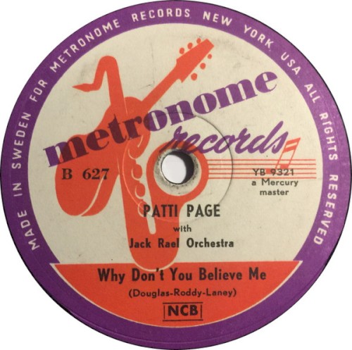 Why Don’t You Believe Me / The Doggie in the Window