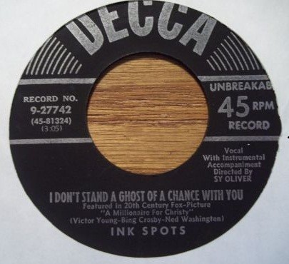 I Don't Stand a Ghost of a Chance With You / I'm Lucky I Have You